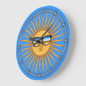 日陰 ラージ壁時計 (傾斜)