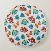 日霜の降りたズコージー ラウンドクッション (正面)