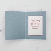 日霜の降りた出のある冬の道 シーズンカード (内部)