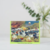 日露兵士の図（ヒビノ、フジタロウ） ポストカード (スタンド正面)