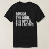 日露姓Russo姓Russo Surna Tシャツ (デザイン正面)