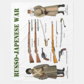 日露戦争 フリースブランケット (正面)