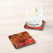 日露肉食植物。ハードプラスチックコースター コースター (右側)