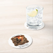 日頃のヒーローの消防署バッジ ラウンドペーパーコースター (インサイチュ)