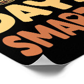 日頭が切れる先生Leopard 100th Day Of School K ポスター (角)