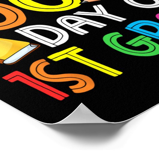 日頭が切れる1年生100日目 ポスター (角)