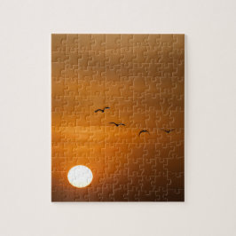 日飛んでいる没の鳥 ジグソーパズル