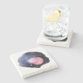 日食の夢：天水色 ストーンコースター (横)