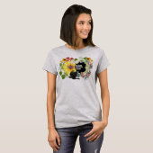 日食の女性の上/カスタマイズ可能 Tシャツ (正面フル)