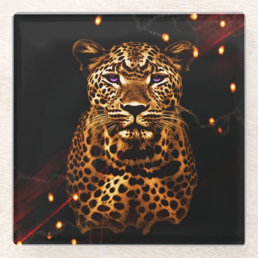 日食の威厳 ガラスコースター (正面)