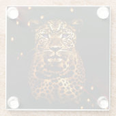 日食の威厳 ガラスコースター (裏面)