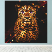 日食の威厳 キャンバスプリント (インサイチュ (ウッドフロア))