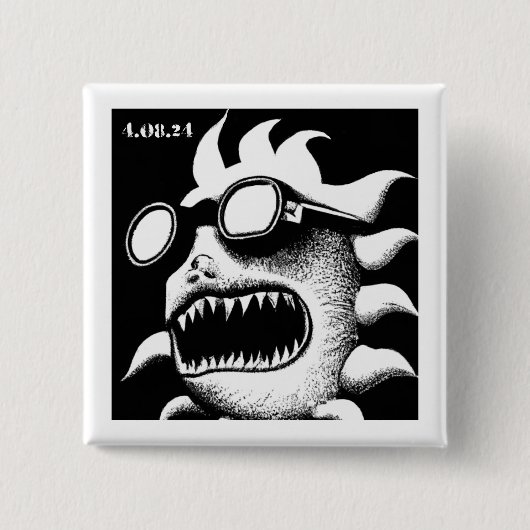 日食の苦悩 缶バッジ (正面)