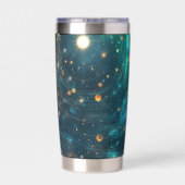 日食を無効にする 保温保冷タンブラー (背面)