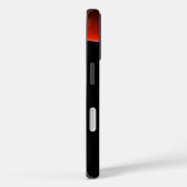 日食モノグラム鮮やかブラックバイオレットピンク Case-Mate iPhoneケース (裏面 / 右)