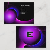 日食モノグラム鮮やかブラックバイオレット 名刺 (正面/裏面)