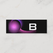 日食モノグラム鮮やか黒紫 スキニー名刺 (裏面)