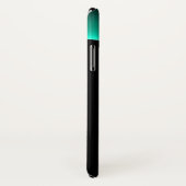 日食モノグラム鮮やか黒緑 Case-Mate iPhoneケース (裏面/右)