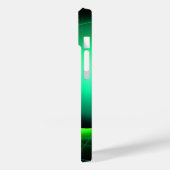 日食モノグラム鮮やか黒緑 Case-Mate iPhoneケース (裏面 / 左)