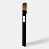 日食モノグラム鮮やか黒黄 Case-Mate iPhoneケース (裏面 / 右)