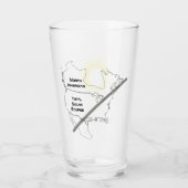 日食太陽の土産飲みグラス タンブラーグラス (裏面)