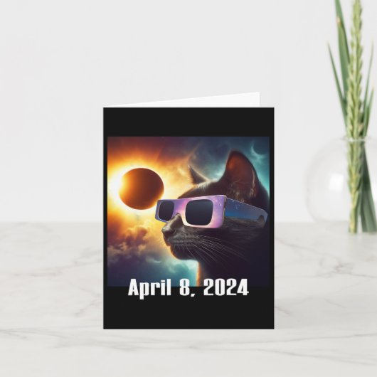 日食太陽の文化を身に付けカラフルポップ・アートのる カード (正面)