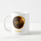 日食太陽の2024総和4月8日 コーヒーマグカップ (左)