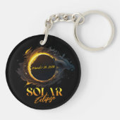日食太陽の2025年3月29日記念 キーホルダー (裏面)