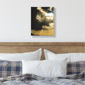 日食時の三日月太陽の日 キャンバスプリント (インサイチュ (寝室))