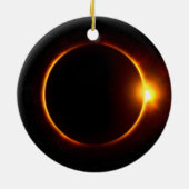 日食暗い日曜日及び月 セラミックオーナメント (裏面)