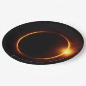 日食暗い日曜日及び月 ペーパープレート (アングル)