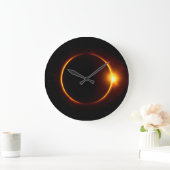 日食暗い日曜日及び月 ラージ壁時計 (ホーム)