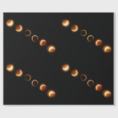 日食段階の包装紙 ラッピングペーパー (フラット)