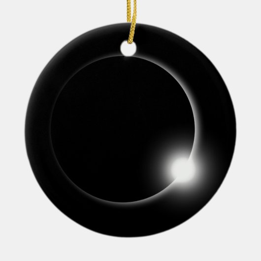 日食食の日曜日の火炎信号の太陽フレア セラミックオーナメント (正面)