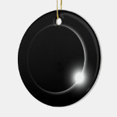 日食食の日曜日の火炎信号の太陽フレア セラミックオーナメント (左)