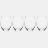 日食黄金天体記念のお土産 ステムなしワイングラス (右)