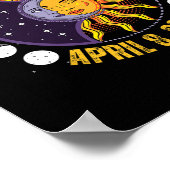 日食8-4-2024日食 ポスター (角)