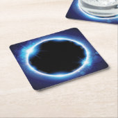 日食 スクエアペーパーコースター (アングル)