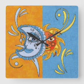 日食 スクエア壁時計 (正面)