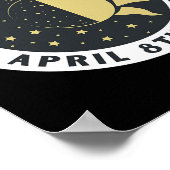 日食 – 太陽の皆既日食 – 全体2024 ポスター (角)