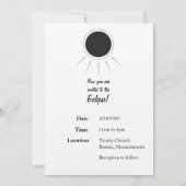 日食 招待状 (裏面)