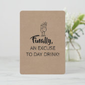 日飲み弁解の花嫁おもしろい付き 招待状 (スタンド正面)