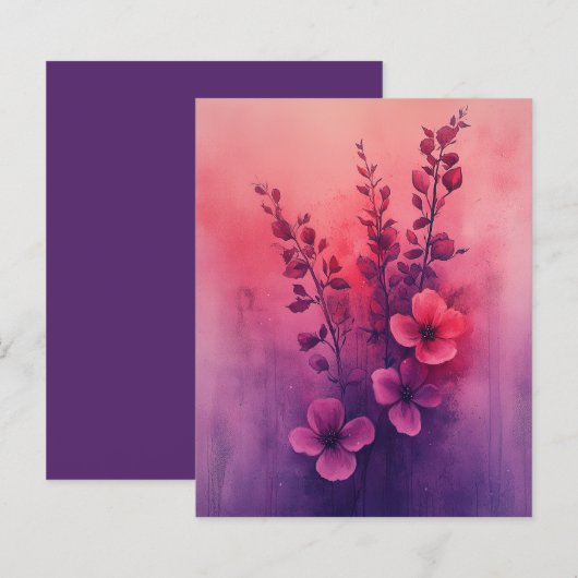 日鮮やかの入り花文紙 (正面/裏面)