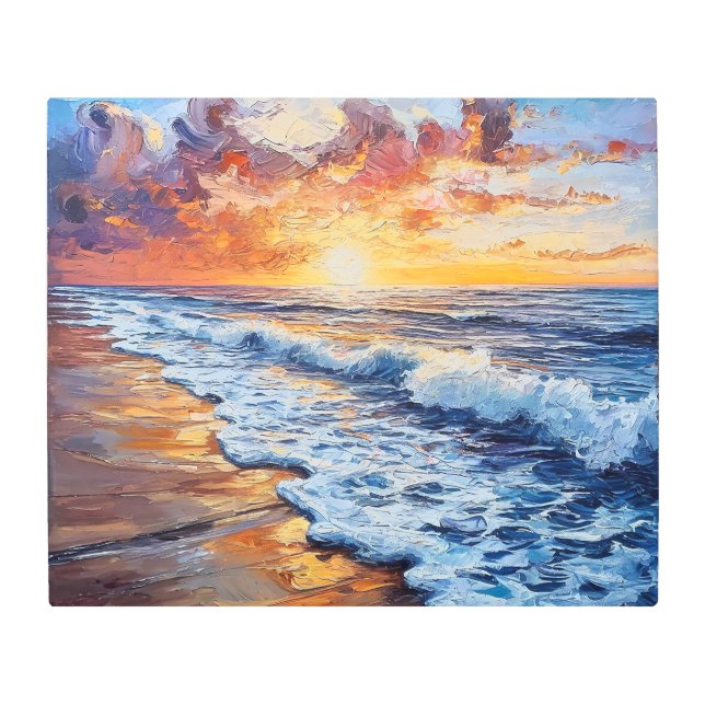 日鮮やかの入り メタルプリント (正面)