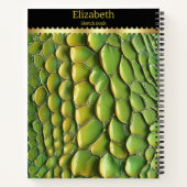 日鮮やか光の蛇紋模様 ノートブック (裏面)