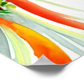 日鮮やか入、ブライダルカスケーディングブーケ1、 ポスター (角)