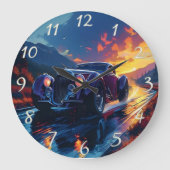 日鮮やか改造の入り時のクルージング ラージ壁時計 (正面)