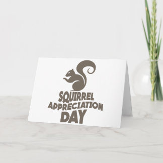 日1月第21 -リスの感謝 カード