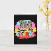 日100日頭が切れる100th Day of Schooo カード (黄色い花)