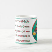 日12 - 12日のクリスマスのコーヒー・マグ コーヒーマグカップ (中央)